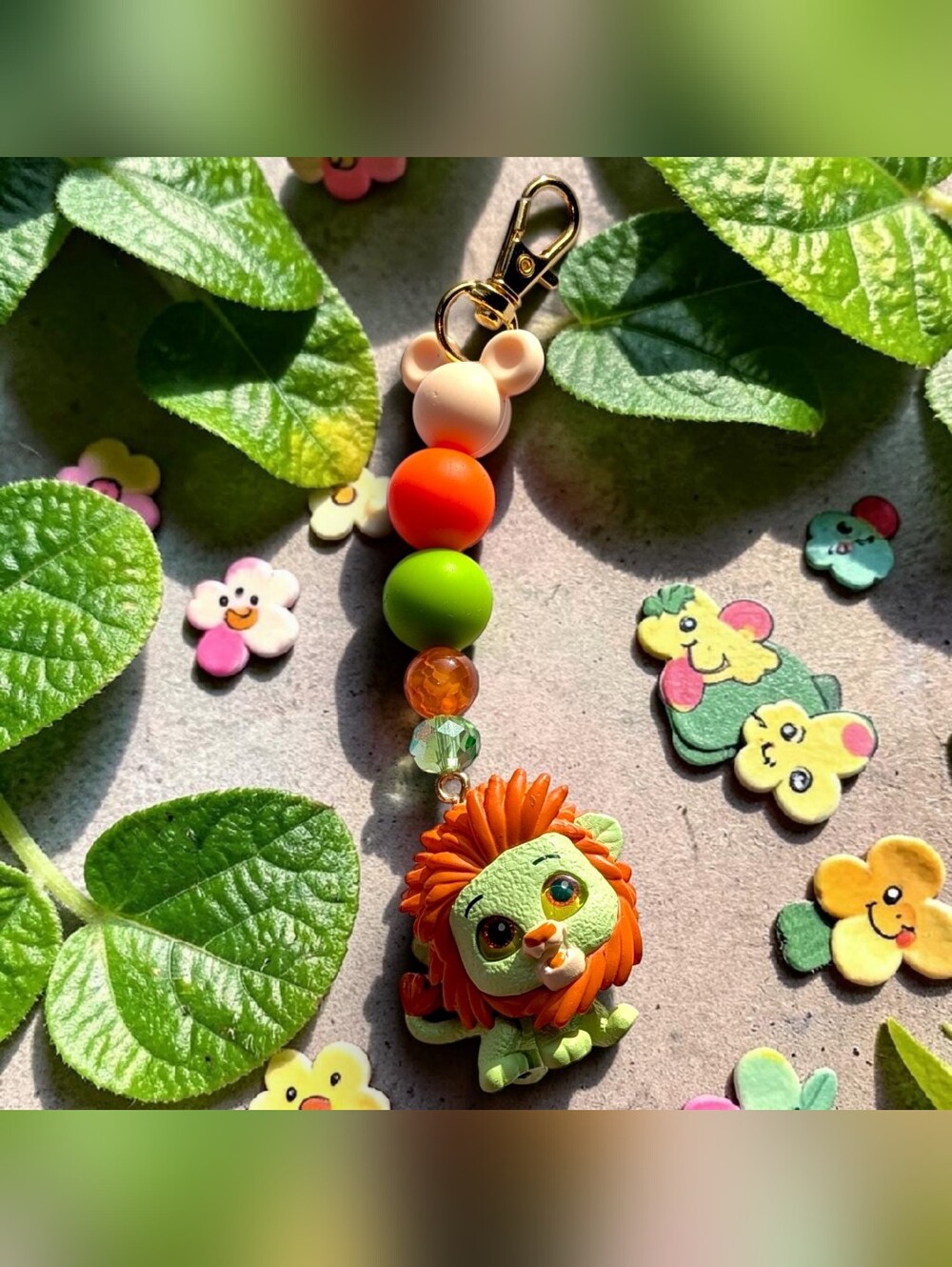 Handmade Simba Bag Charm/ Keychain
